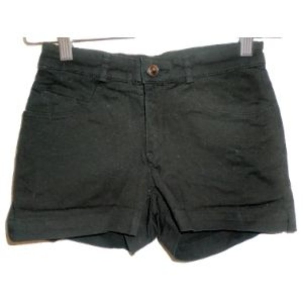 Black Denim Shorts